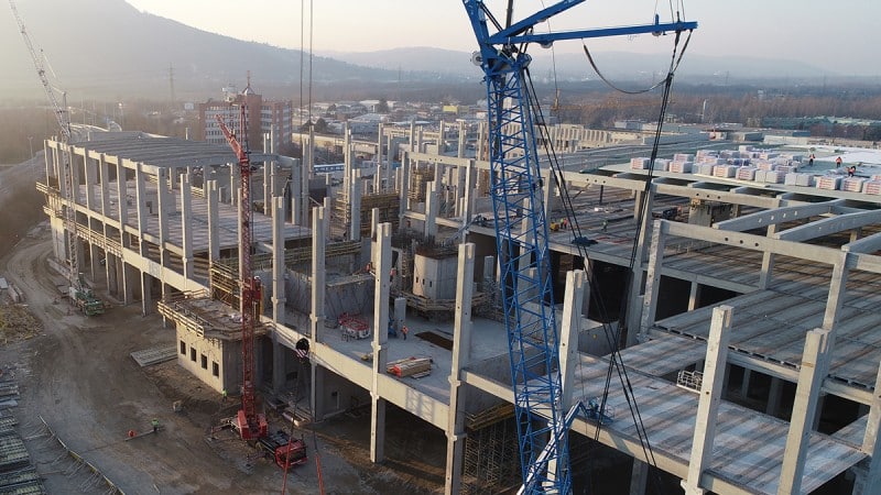 IKEA Logistikzentrum in Wien-Floridsdorf im Bau