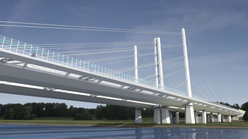 Major contract for MCE: Rhine Bridge A40 Duisburg-Neuenkamp © Keipke Architekten