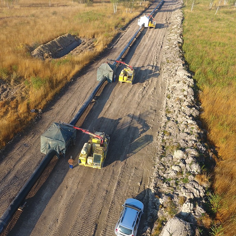 BRUA gas pipeline under construction