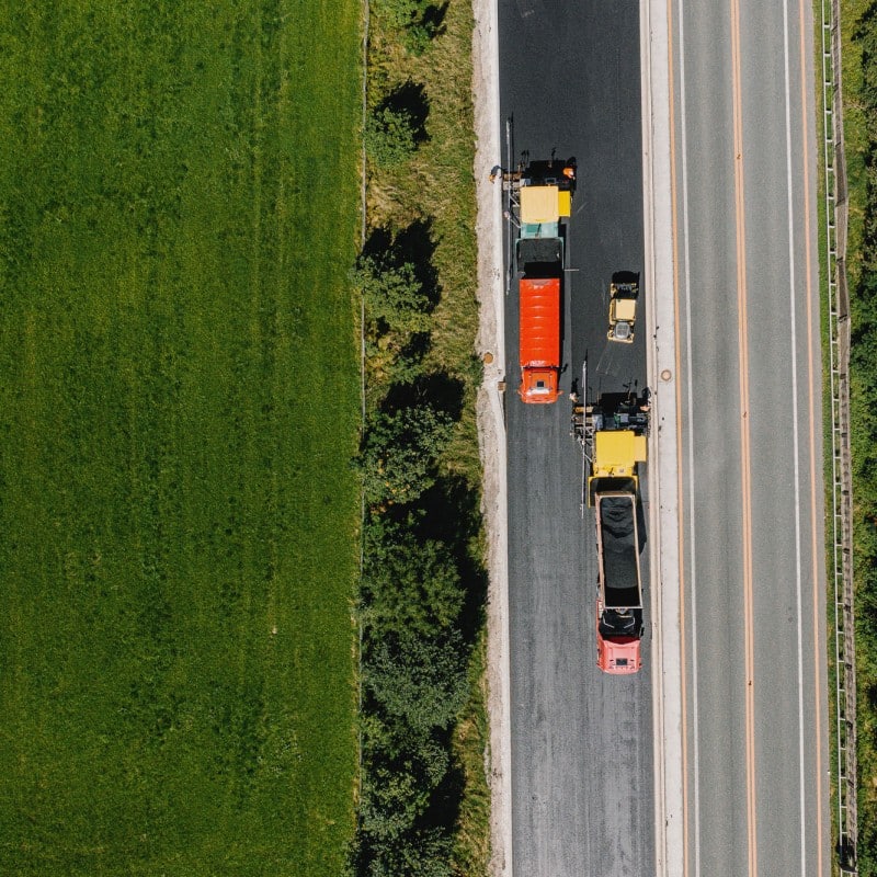 A9 Autobahn - Asphaltierungsarbeiten