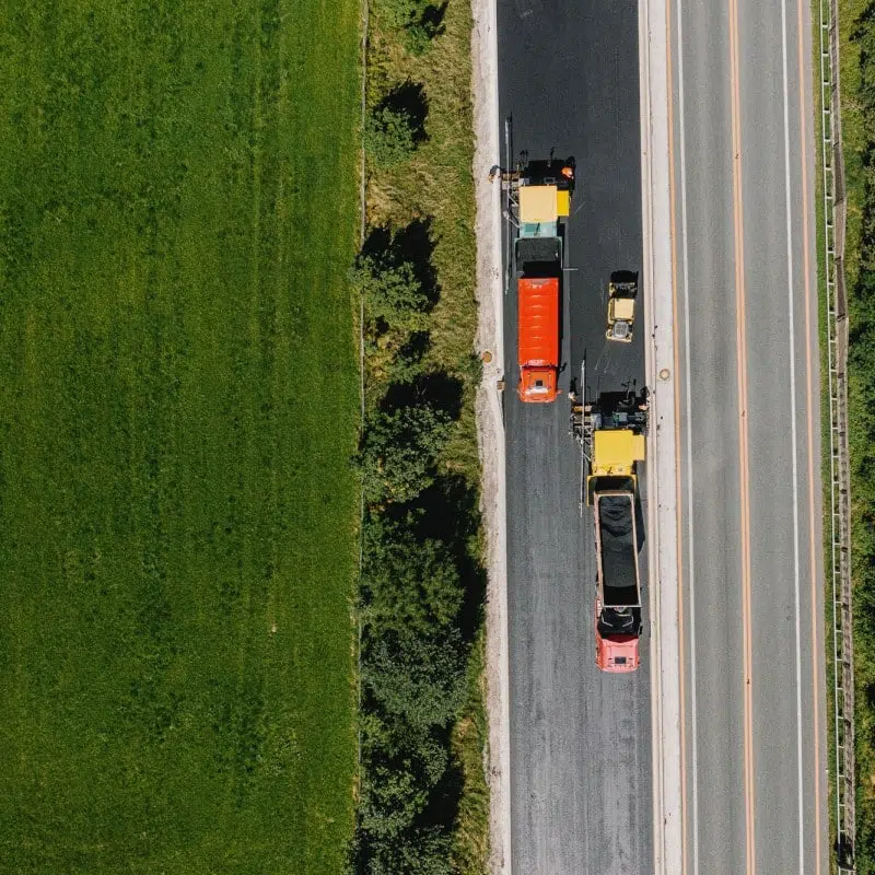 A9 Autobahn - Asphaltierungsarbeiten