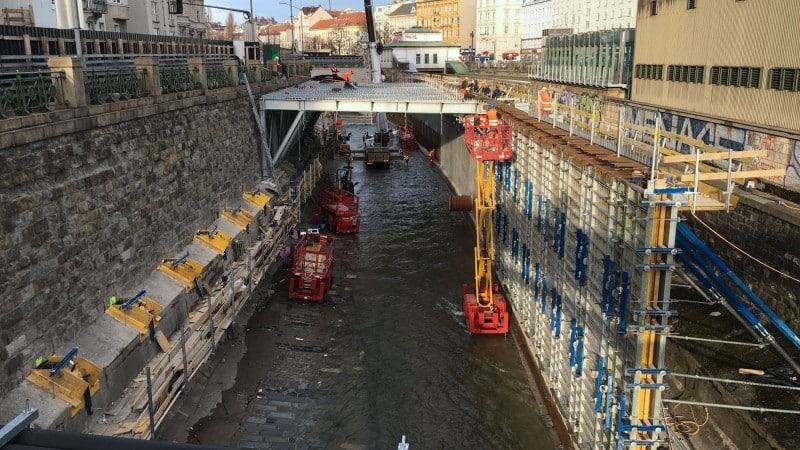 U4 Pilgramgasse: Construction work in Wienzeile