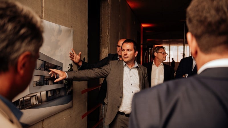 Topping out ceremony in Strebersdorf © Niklas Stadler