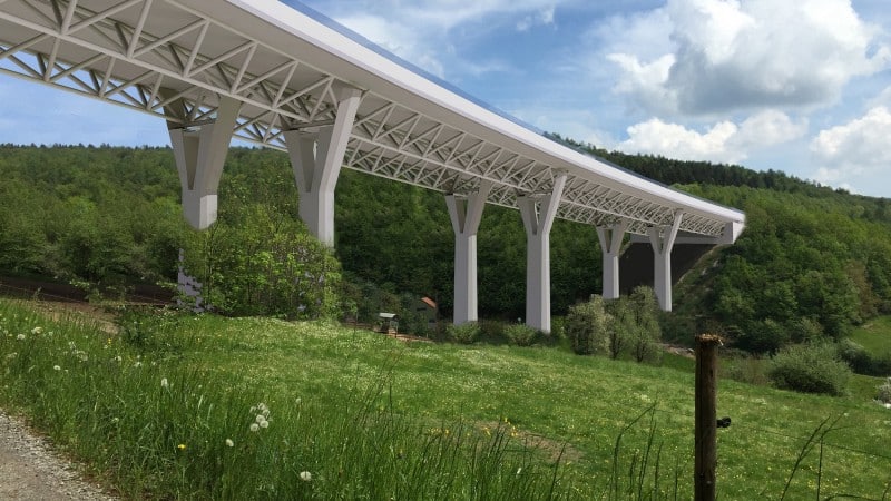 Startschuss für den Ersatzneubau der Talbrücke Römershag in Nordbayern ©Krebs+Kiefer