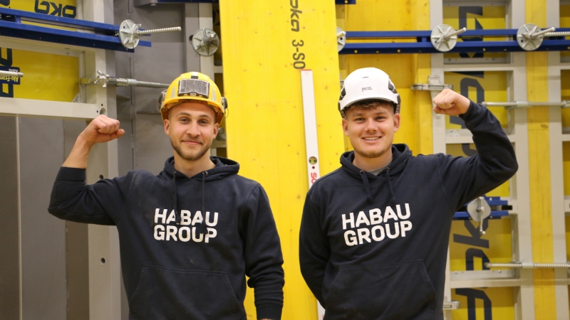 Staatsmeister Lukas Ritzberger aus Enns (l.) und Lukas Miedler aus Horn (r.) © HABAU GROUP