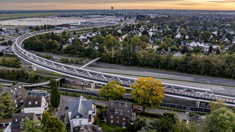 U81 Stadtbahnbrücke über den Nordstern © Ingenieurbüro GRASSL GmbH/Thorsten Schmidtkord