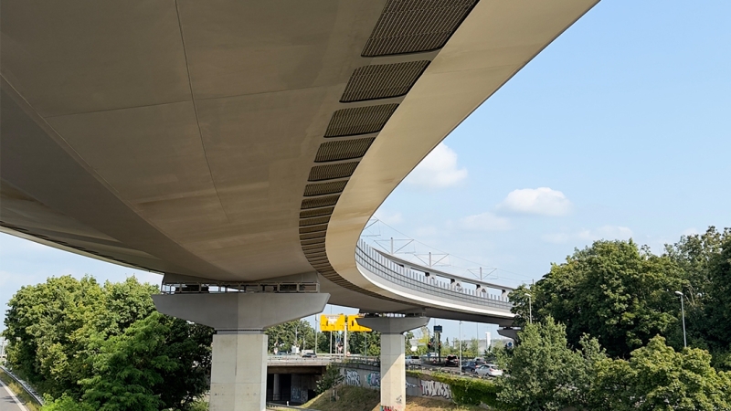 U81 Stadtbahnbrücke über den Nordstern © Ingenieurbüro GRASSL GmbH/Thorsten Schmidtkord