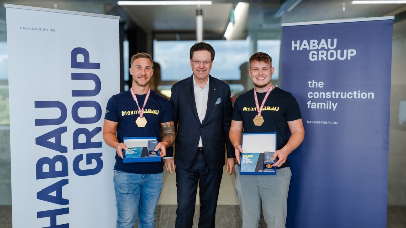 Lukas Ritzberger, Hubert Wetschnig, Lukas Miedler © Julia Dragosits / HABAU GROUP